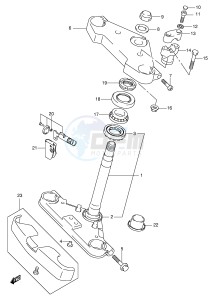 VL125 (E2) drawing FRONT FORK BRACKET (MODEL Y K1)