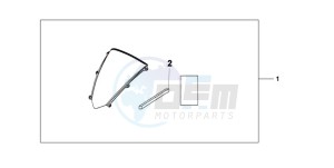 CBR600RRA BR - (BR) drawing WINDSCREEN