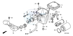 TRX420FMA Europe Direct - (ED / 2ED 4WD) drawing AIR CLEANER