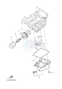 XSR700 (B341 B341 B341) drawing OIL CLEANER