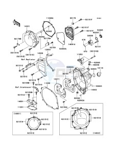 NINJA ZX-12R ZX1200B6F FR GB XX (EU ME A(FRICA) drawing Engine Cover(s)