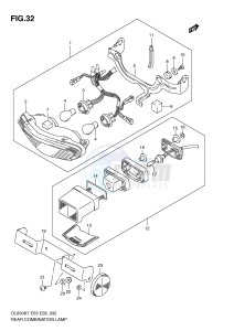 DL650 (E3-E28) V-Strom drawing REAR COMBINATION LAMP