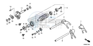 CB1000RAE CB1000R ABS E drawing GEARSHIFT DRUM