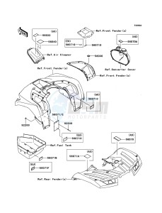 KVF750_4X4_EPS KVF750GDF EU drawing Labels