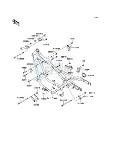 ELIMINATOR 125 BN125A6F GB XX (EU ME A(FRICA) drawing Frame Fittings