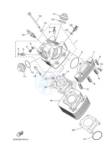 YBR125ED (51D3) drawing CYLINDER