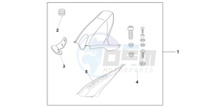 CBR1000RA9 Europe Direct - (ED / ABS) drawing HUGGER REPSOL REPLICA