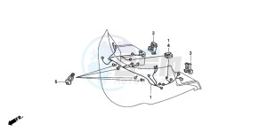 GL1500SE GOLDWING SE drawing FAIRING SUB HARNESS