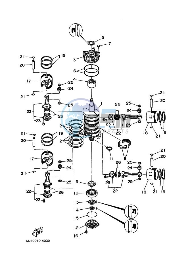 CRANKSHAFT--PISTON