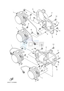 YXZ1000ES YXZ10YMSH YXZ1000R EPS SPECIAL EDITION (2HCF) drawing HEADLIGHT