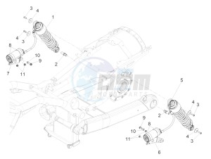 California 1400 Custom ABS 1380 WEG drawing Ammortizzatore