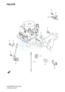 GSX1300BK (E2) drawing HYDRAULIC UNIT (GSX1300BKAK8 AU2K8 AK9 AUFK9 AL0 AUFL0)