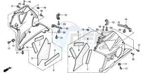 CBR900RE drawing LOWER COWL (4)