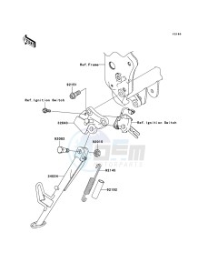 Z750 ZR750-J2H FR GB XX (EU ME A(FRICA) drawing Stand(s)