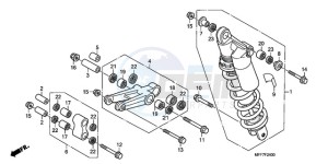 XL700V9 UK - (E / MKH SPC) drawing REAR CUSHION