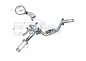 Fly 4T 50 drawing Rear brake control