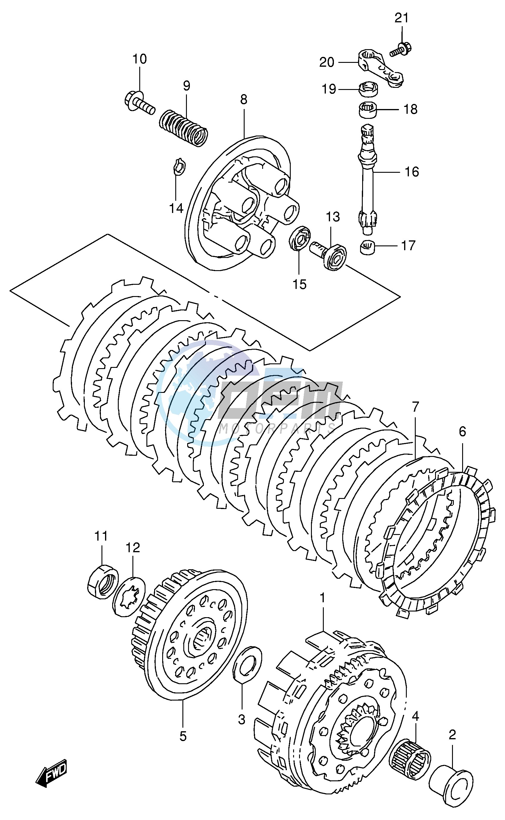 CLUTCH (MODEL T V)