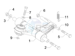 SPRINT 50 4T 4V NOABS E2 (NAFTA) drawing Swinging arm