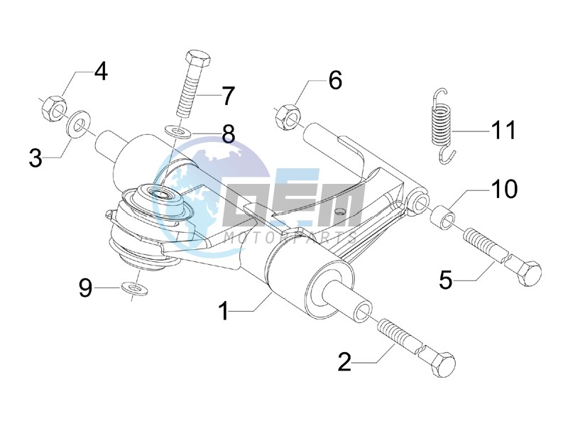 Swinging arm