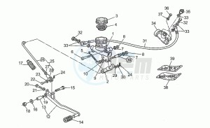 SP III 1000 drawing Rear master cylinder