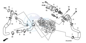 CBR1000RA9 France - (F / ABS CMF HRC MKH) drawing THERMOSTAT