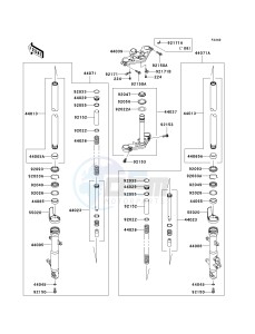 EX250 J [NINJA 250R] (J8F-J9FA) J9FA drawing FRONT FORK