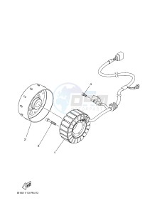 YFM700FWAD GRIZZLY 700 (B1AT) drawing GENERATOR