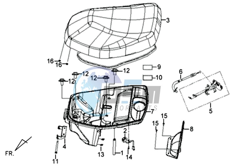 BUDDY SEAT - HELMET BOX - CARRIER