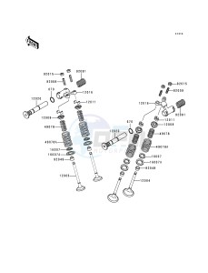 EN 500 A [VULCAN 500] (A1-D5) [VULCAN 500] drawing ROCKER ARMS_VALVES