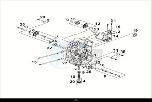 MAXSYM 400I (LZ40W1Z1-EU) (M2) drawing R CRANK CASE