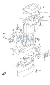 DF 9.9B drawing Drive Shaft Housing