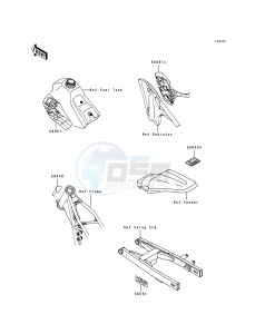 KX 100 B [KX100] (B5-B7) [KX100] drawing LABELS-- KX100-B6- -