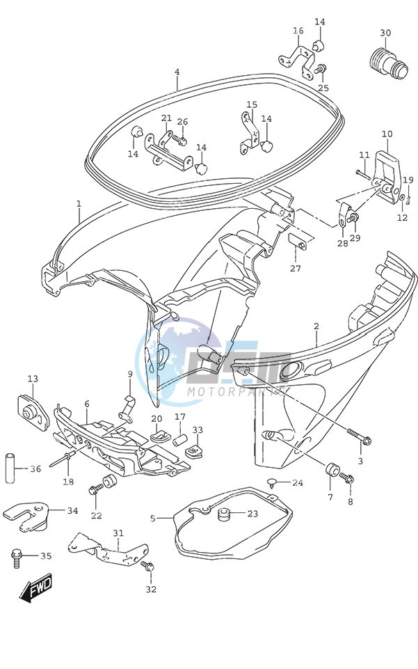 Side Cover Remote Control w/Power Tilt