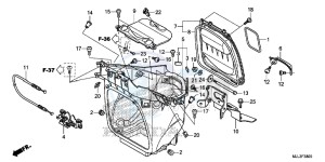 NC750XE NC750X Europe Direct - (ED) drawing LUGGAGE BOX