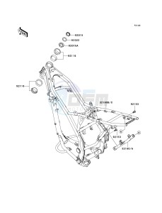 KLX 140 B (KLX140L MONSTER ENERGY) (B8F-B9FA) B8F drawing FRAME