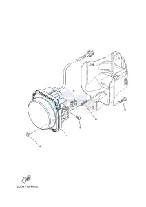 YFM700FWAD GRIZZLY EPS CAMO (2UDA) drawing HEADLIGHT