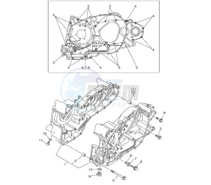 XP T-MAX ABS 500 drawing CRANKCASE