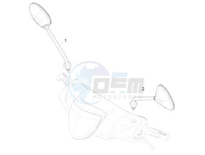 Liberty 50 iGet 4T 3V 25kmh (EMEA) drawing Driving mirror/s