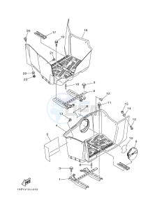 YFM550FWAD YFM5FGPLED GRIZZLY 550 EPS HUNTER (1HSP) drawing STAND & FOOTREST