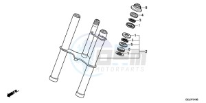 CRF50FE CRF50F Europe Direct - (ED) drawing FRONT FORK