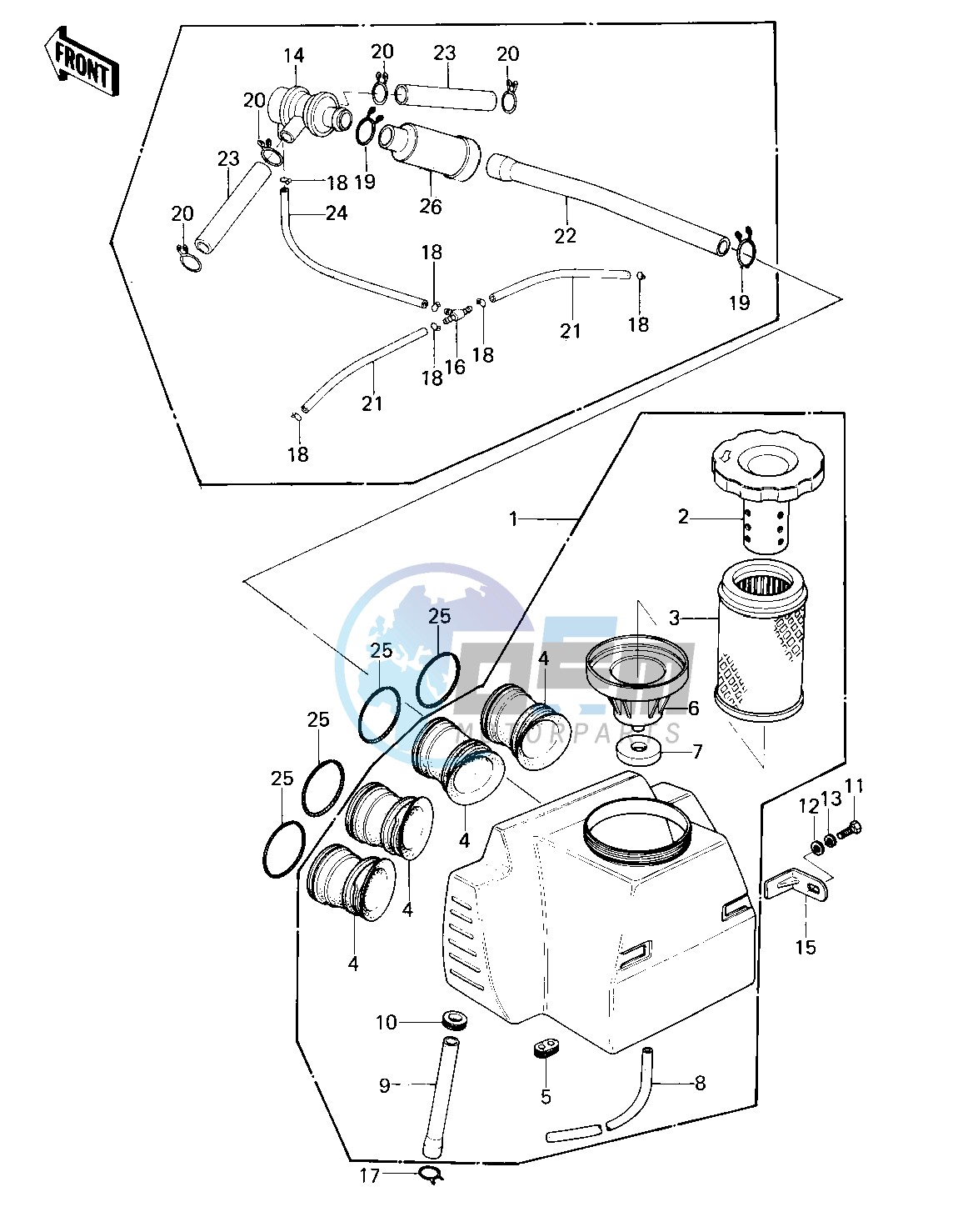 AIR CLEANER -- 80 KZY 50-E1- -