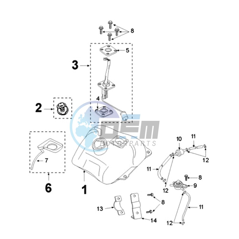 TANK AND FUEL PUMP