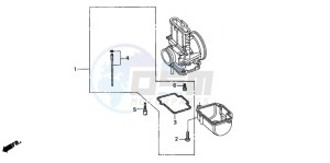 CR250R drawing CARBURETOR O.P. KIT (2)