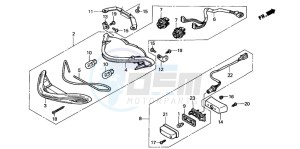 CB900F CB900 HORNET drawing TAILLIGHT