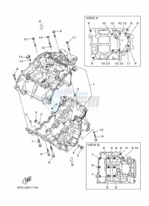 YZF250-A (B6P2) drawing CRANKCASE