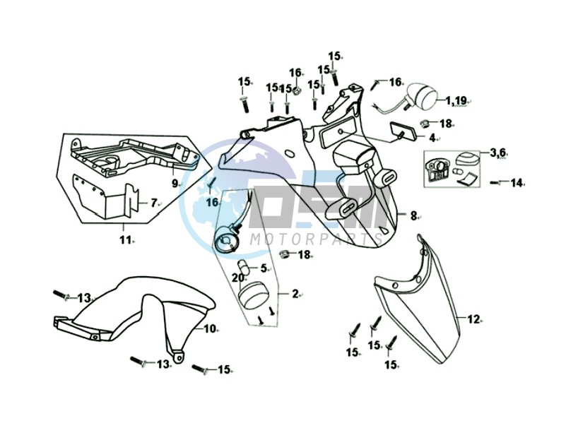 REAR FENDER - MUDGUARD