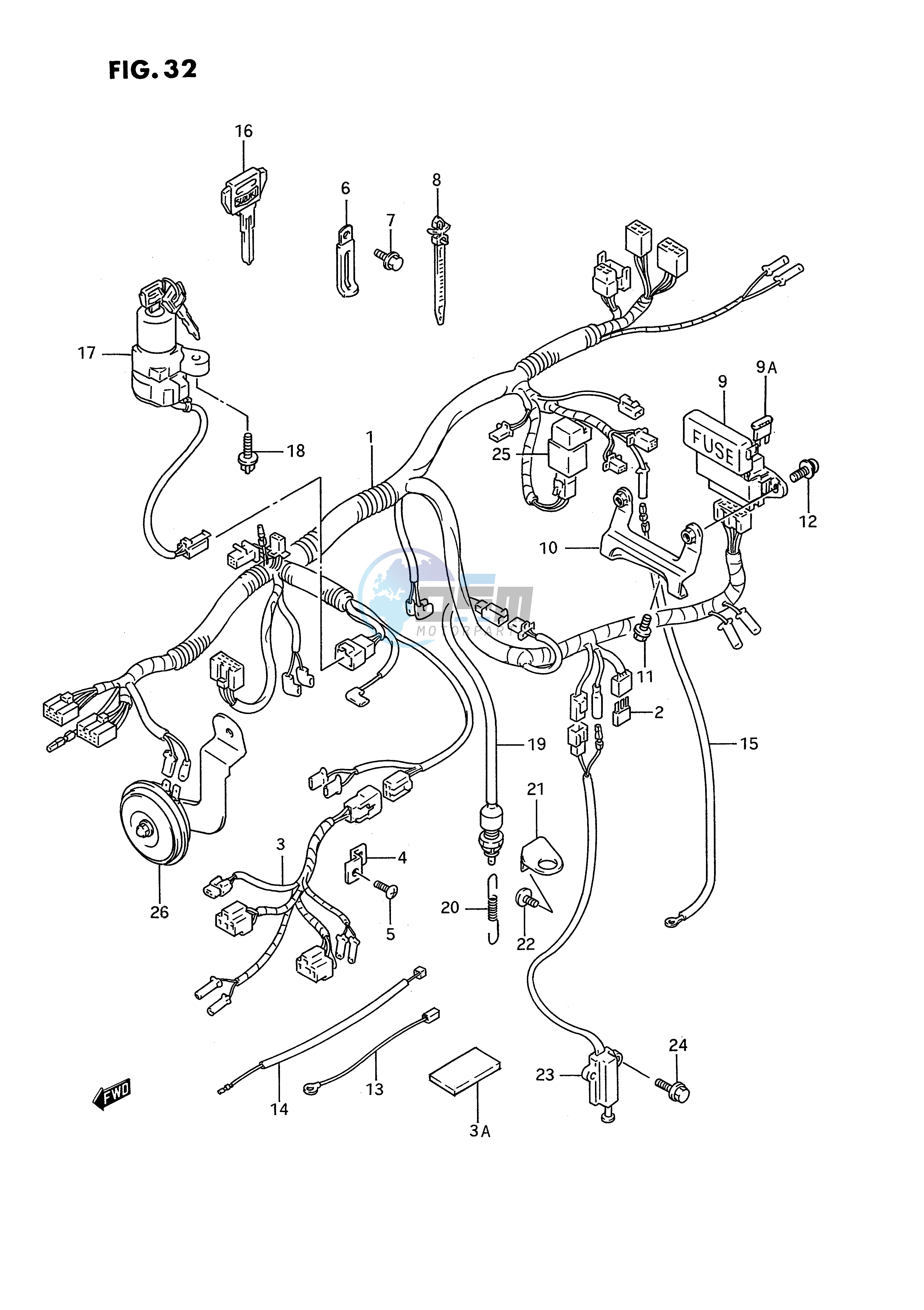 WIRING HARNESS (MODEL N P)