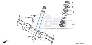 CRF450XD CRF450X Europe Direct - (ED) drawing STEERING STEM