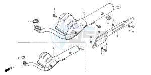 PK50SM WALLAROO drawing EXHAUST MUFFLER