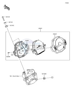 VULCAN S ABS EN650EHF XX (EU ME A(FRICA) drawing Meter(s)